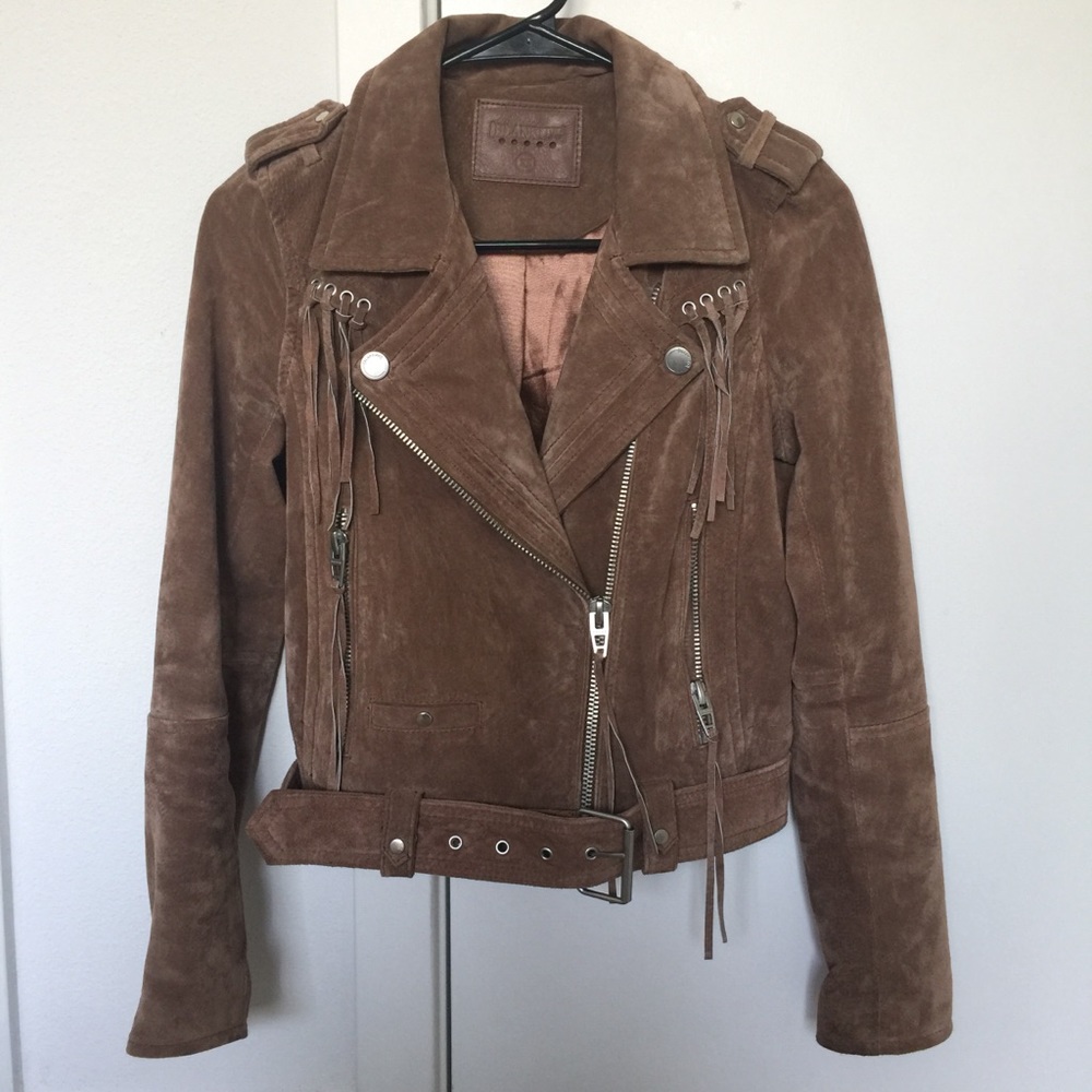 BlankNYC suede leather jacket